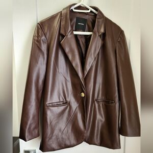 Vero Moda Faux Leather Blazer